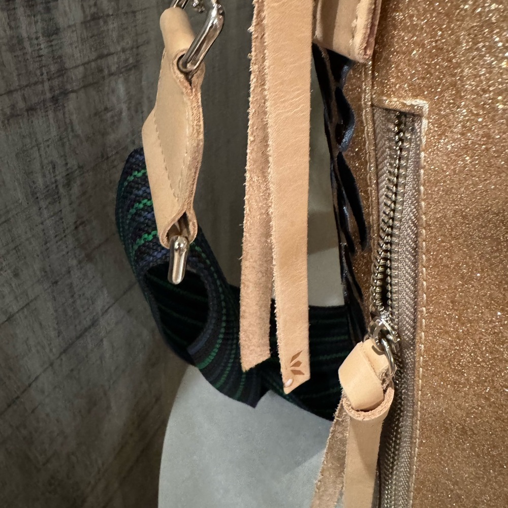 Consuela Leopard Print Tote with Tan and Green Accents - Picture 8 of 12